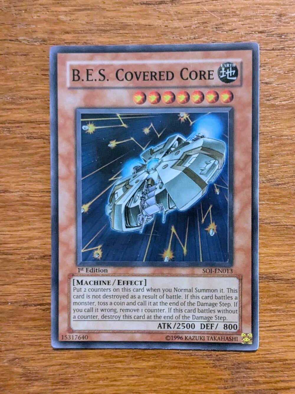 Yu-Gi-Oh! B.E.S. Covered Core - SOI-EN013 - Super Rare - 1st Edition